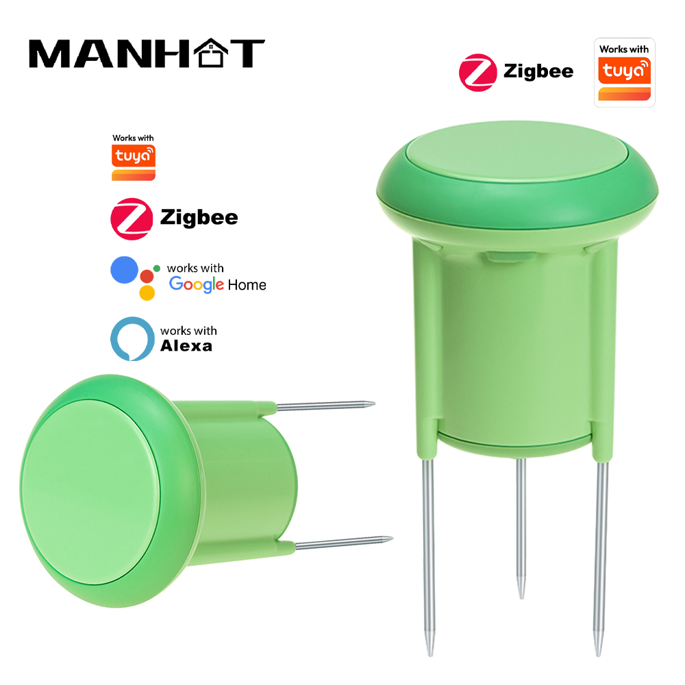 Smart Garden Zigbee - เซ็นเซอร์ดินอัจฉริยะ Zigbee เครื่องวัดอุณหภูมิและความชื้นสำหรับปลูกต้นไม้ เทอร์โมไฮโกรมิเตอร์ ระบบอัตโนมัติในสวน ระบบชลประทาน