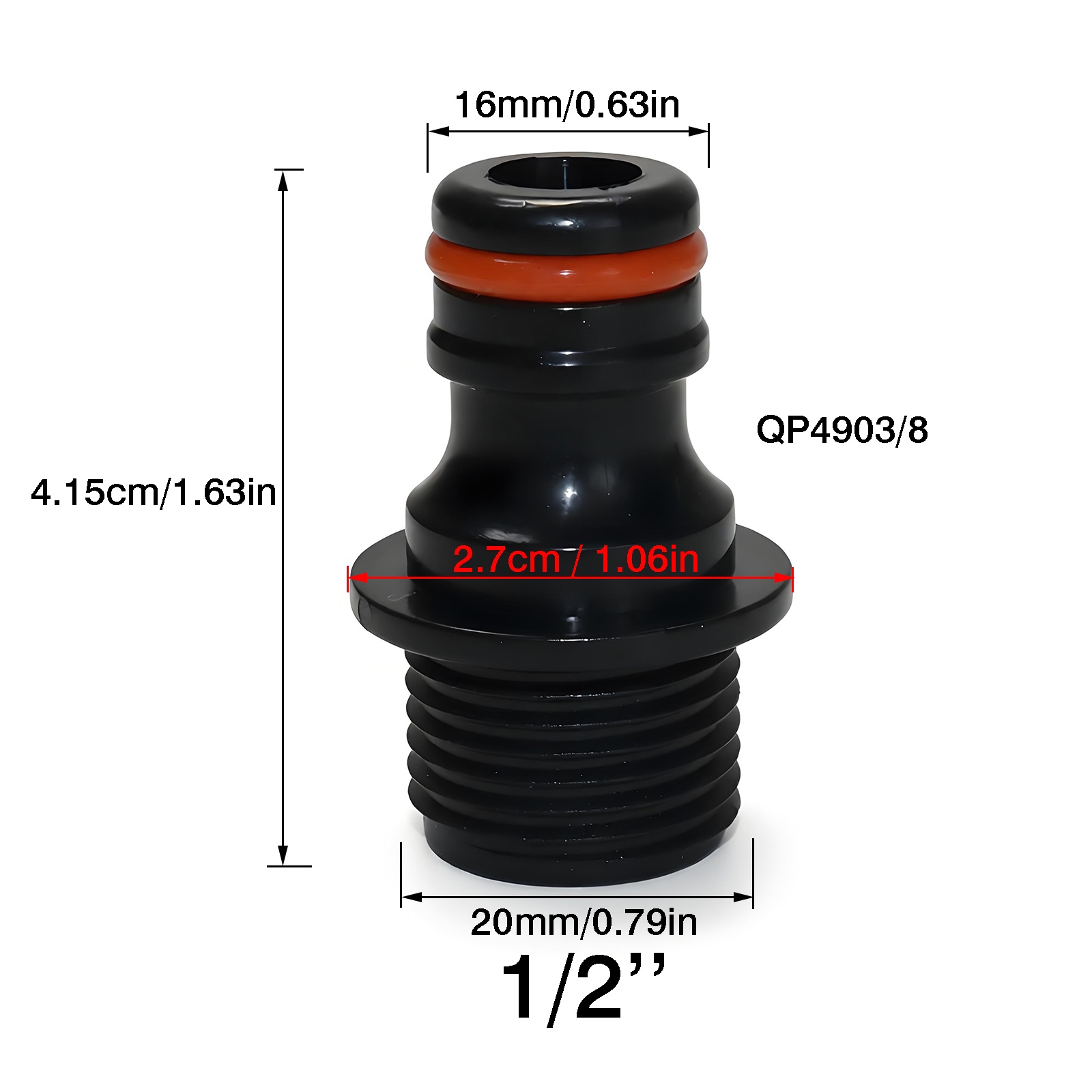 Smart Garden Hub - ข้อต่อทองเหลืองขนาด 1/2 นิ้ว 3/4 นิ้ว สำหรับสายยางรดน้ำ