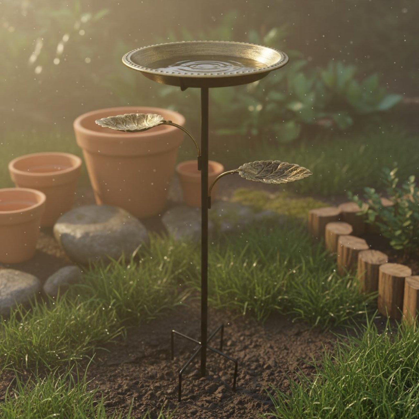 แท่นอาบน้ำนกโลหะ แท่นเหล็กดัดส - Garden Weather Station บทวิจารณ์และราคา