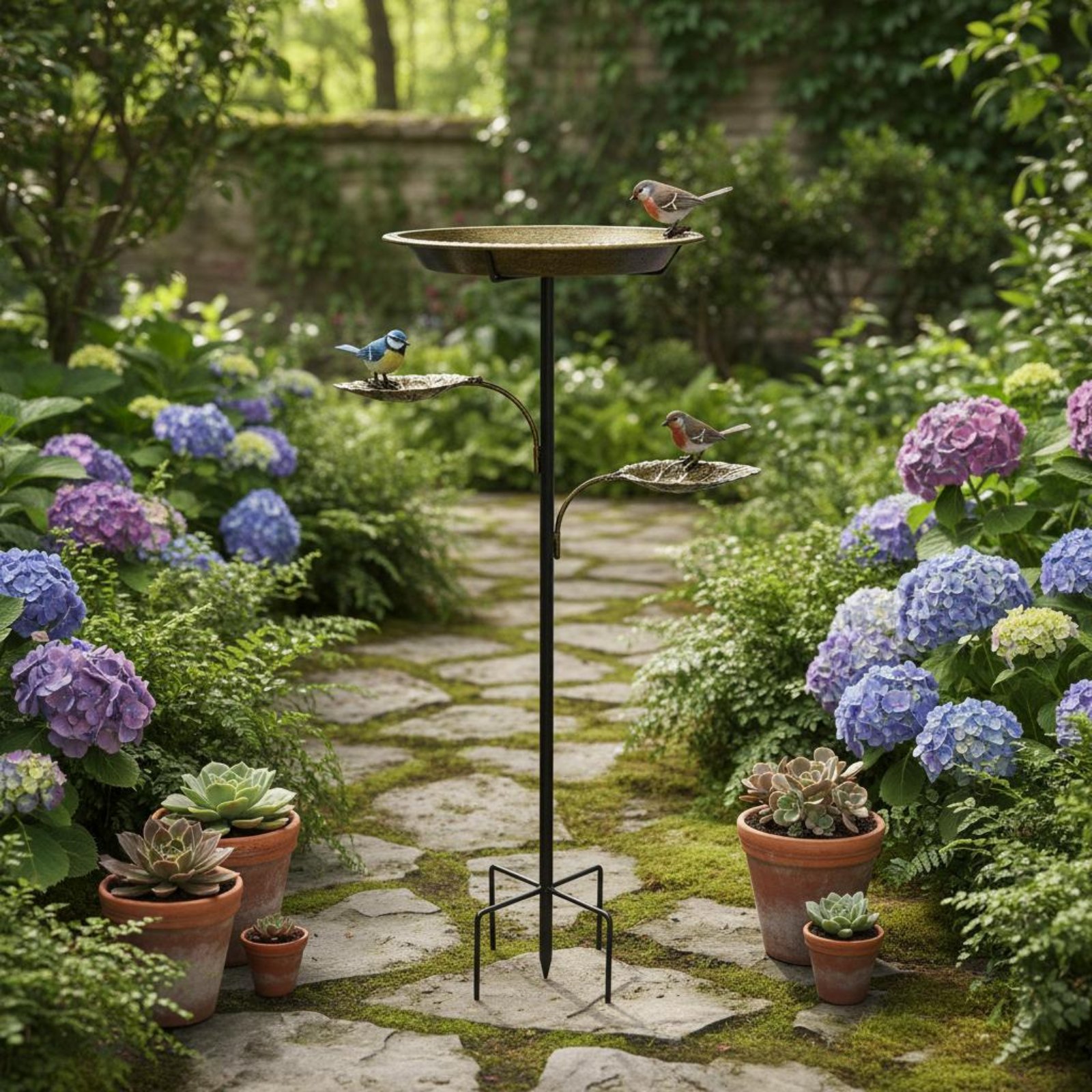 แท่นอาบน้ำนกโลหะ แท่นเหล็กดัดส - Garden Weather Station บทวิจารณ์และราคา