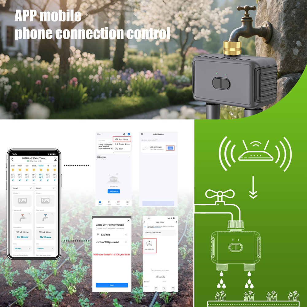 Tuya WiFi Water Timer สมาร์ท 2 - Smart Garden Sphagnum Moss บทวิจารณ์และราคา