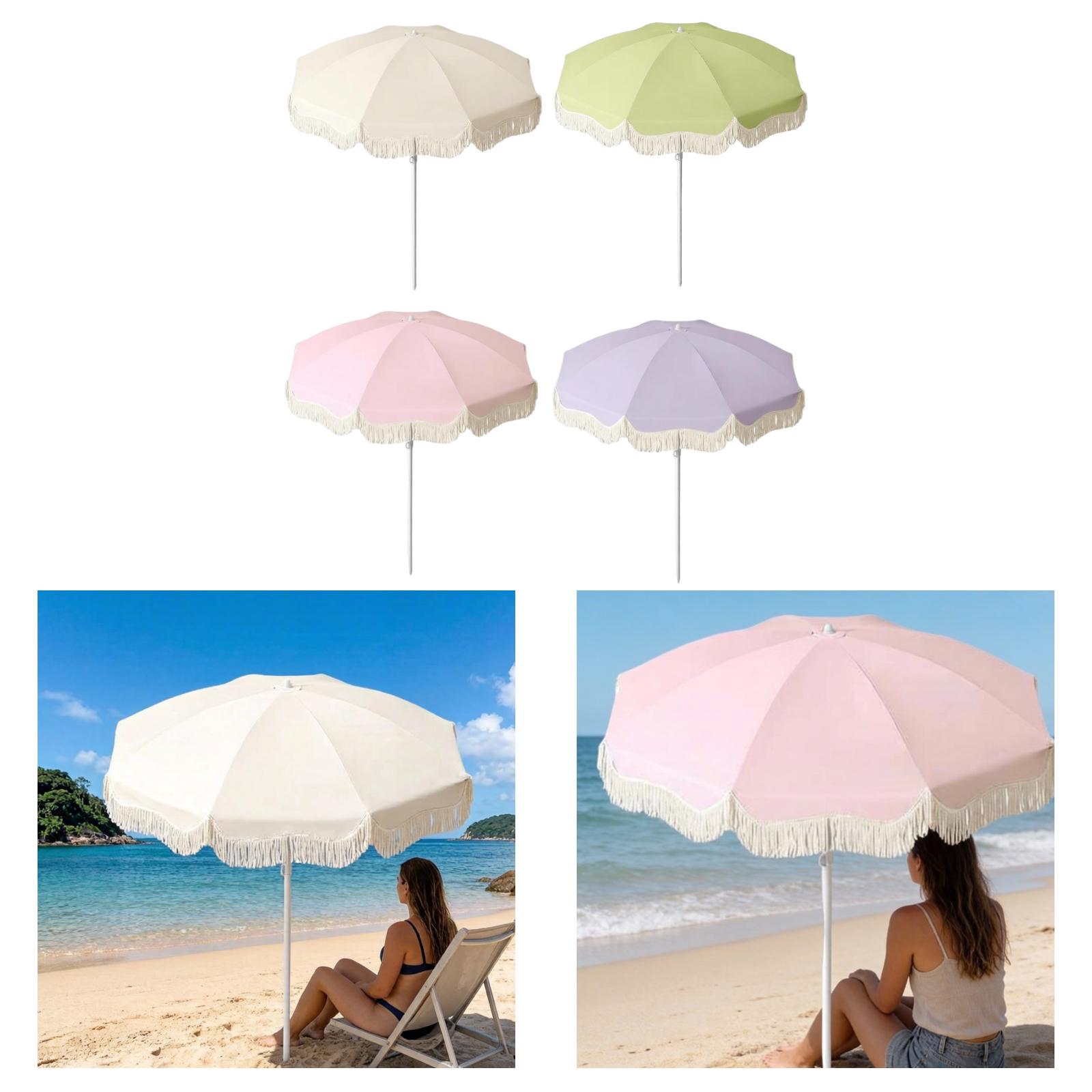 ร่มกันแดดสไตล์โบโฮพร้อมชายครุย - Smart Garden Umbrella บทวิจารณ์และราคา