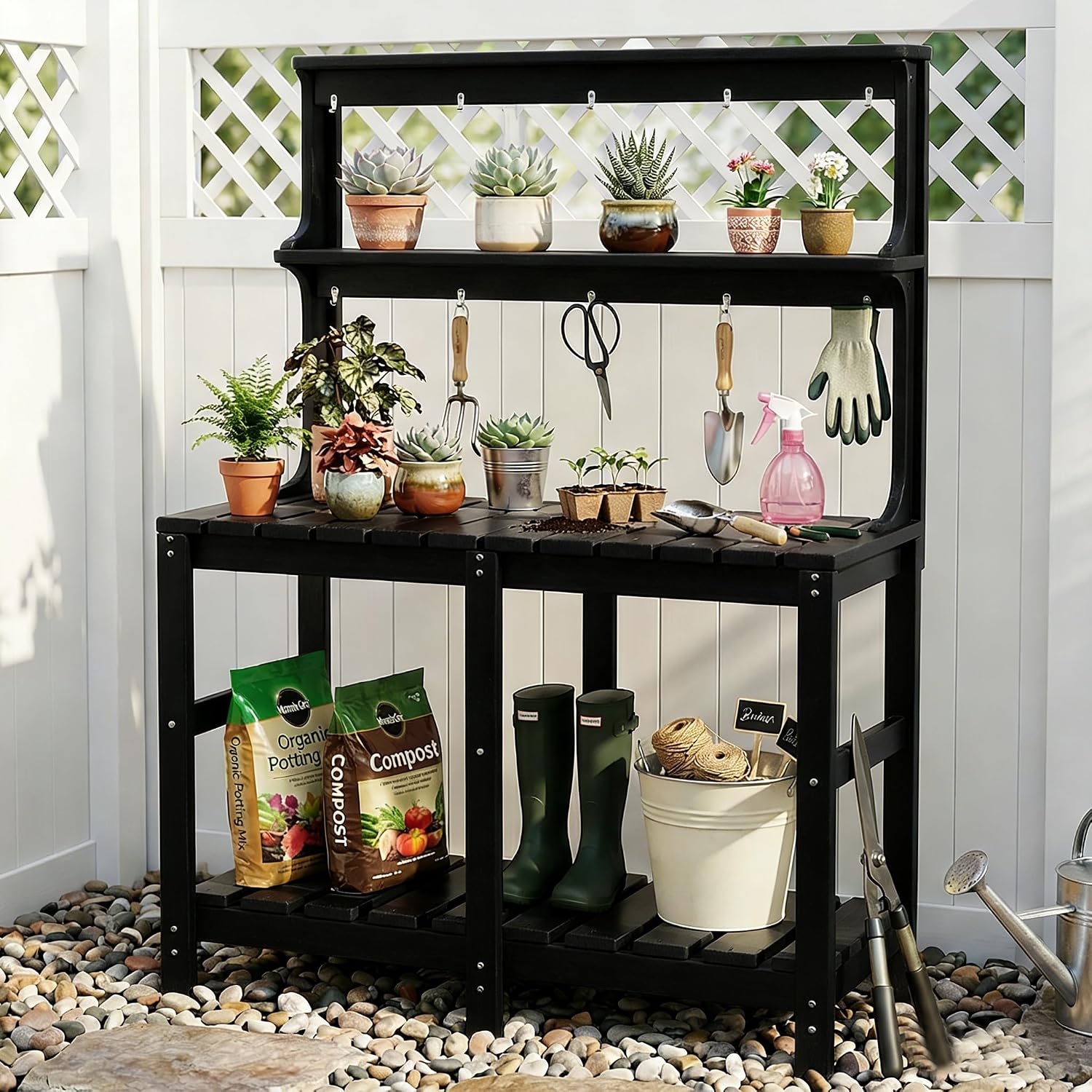 โต๊ะปลูกต้นไม้ HDPE ทนทานทุกสภ - Garden Weather Station บทวิจารณ์และราคา