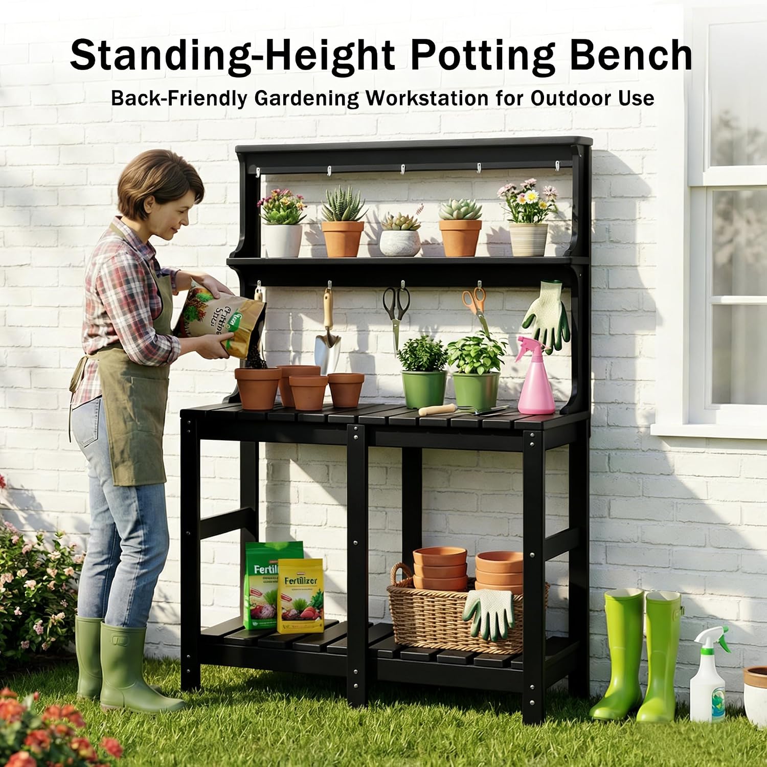 โต๊ะปลูกต้นไม้ HDPE ทนทานทุกสภ - Garden Weather Station บทวิจารณ์และราคา