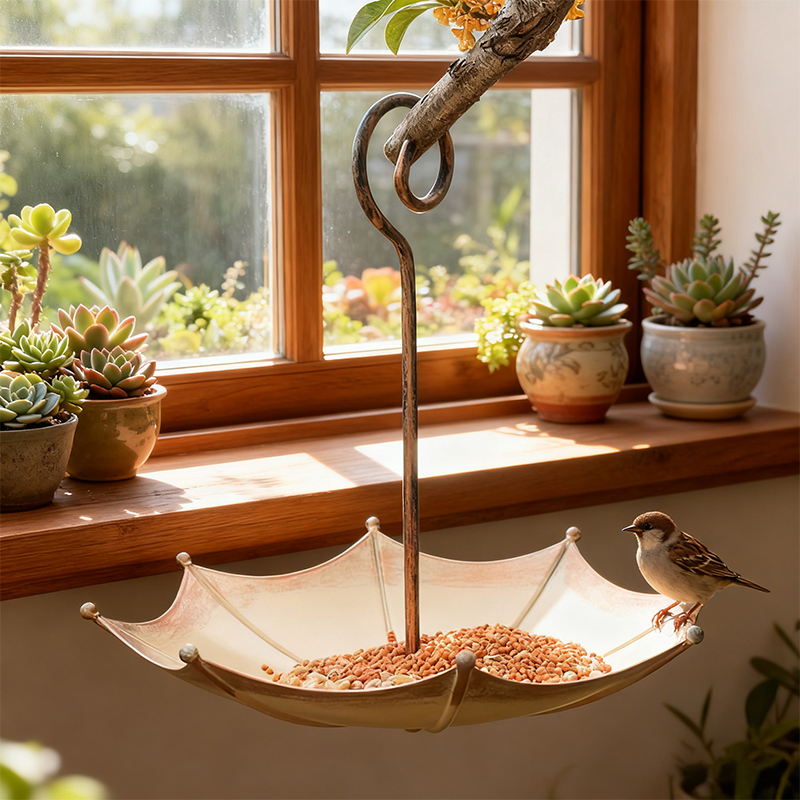 ที่ให้อาหารนกทรงร่มขนาดเล็กสไต - Smart Garden Umbrella บทวิจารณ์และราคา