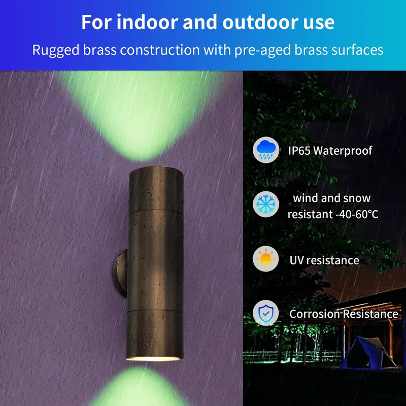 โคมไฟติดผนัง LED สำหรับภายนอกอ - Smart Led Garden บทวิจารณ์และราคา