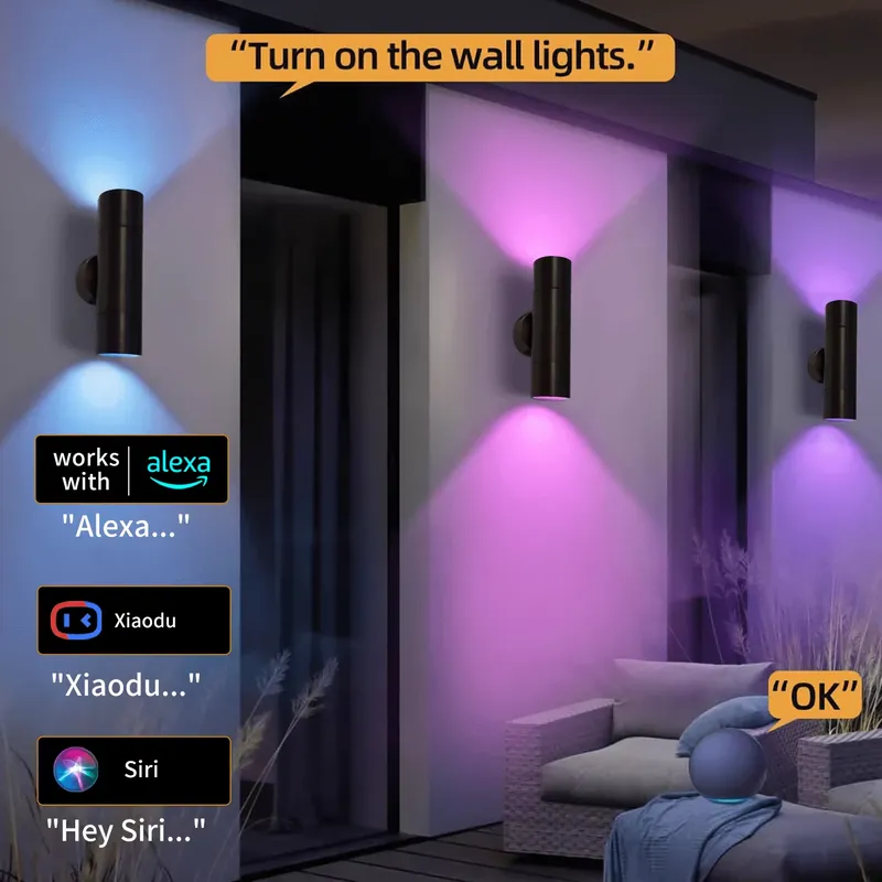 โคมไฟติดผนัง LED สำหรับภายนอกอ - Smart Led Garden บทวิจารณ์และราคา