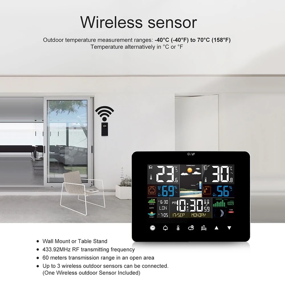 FJ3362G สถานีอากาศนาฬิกาปลุกเค - Garden Weather Station บทวิจารณ์และราคา