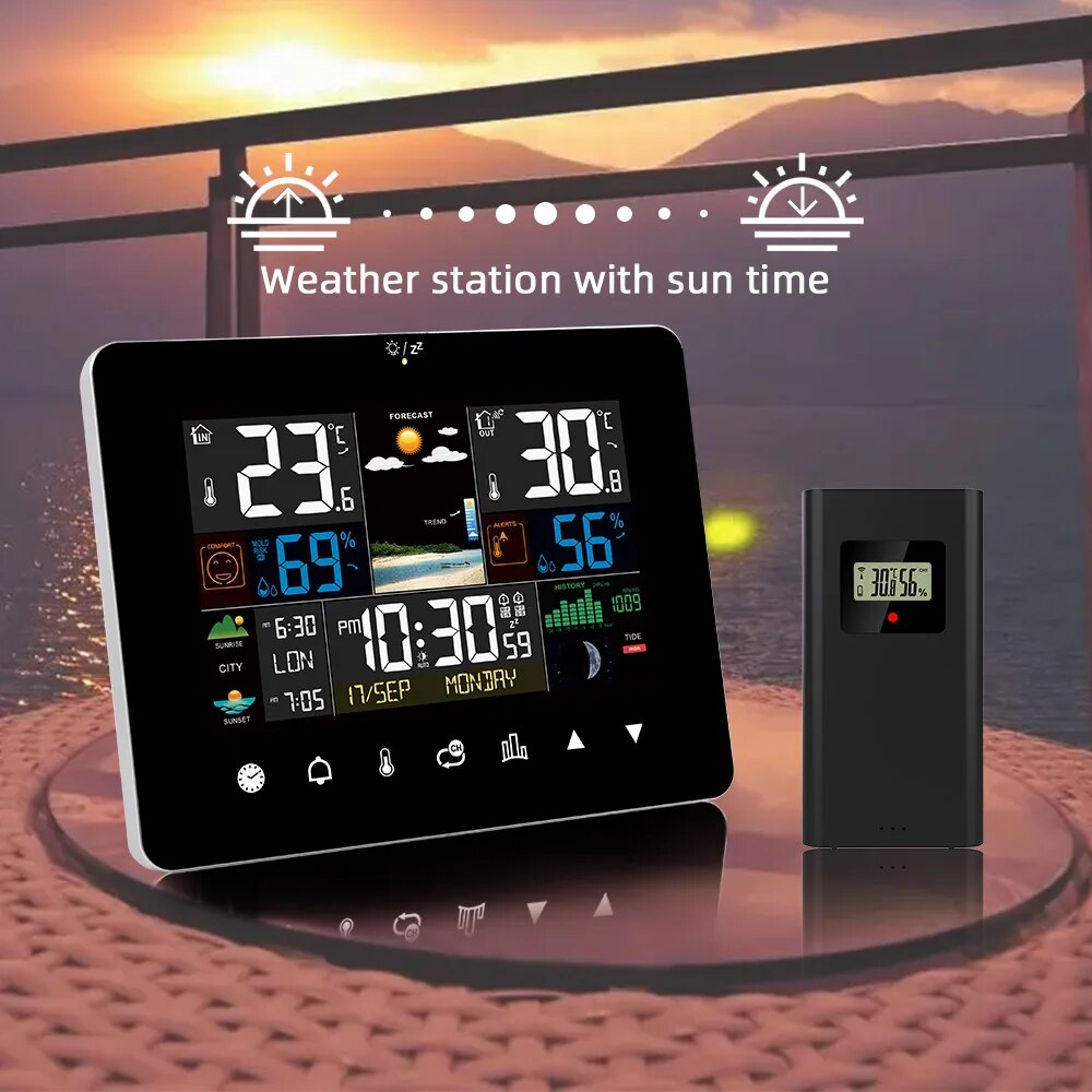 FJ3362G สถานีอากาศนาฬิกาปลุกเค - Garden Weather Station บทวิจารณ์และราคา