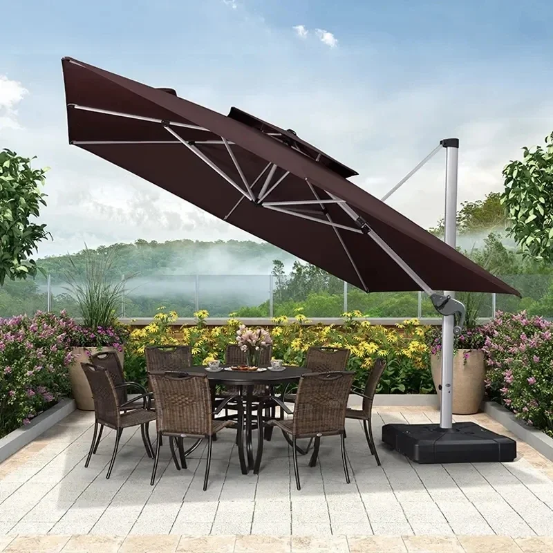 สีเขียวขุ่นสมาร์ทกันลมติดผนังส - Smart Garden Umbrella บทวิจารณ์และราคา