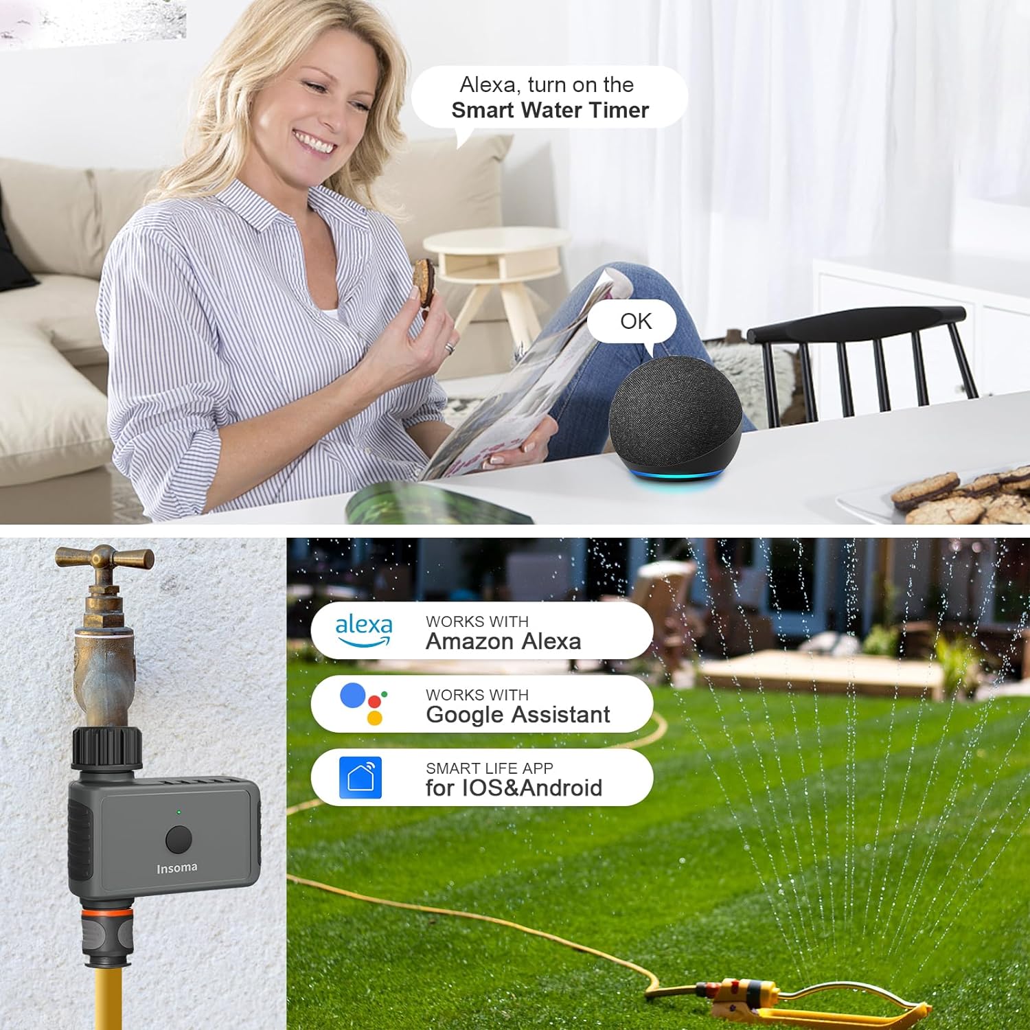 Insoma Wifi จับเวลาโรยอัตโนมัต - Smart Garden Sphagnum Moss บทวิจารณ์และราคา