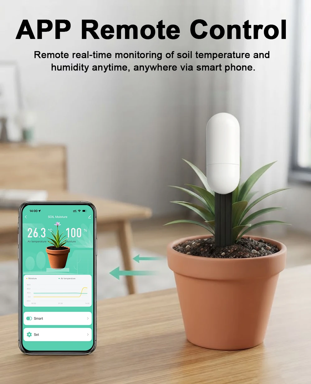 เครื่องตรวจวัดความชื้นและอุณหภ - Smart Garden Zigbee บทวิจารณ์และราคา