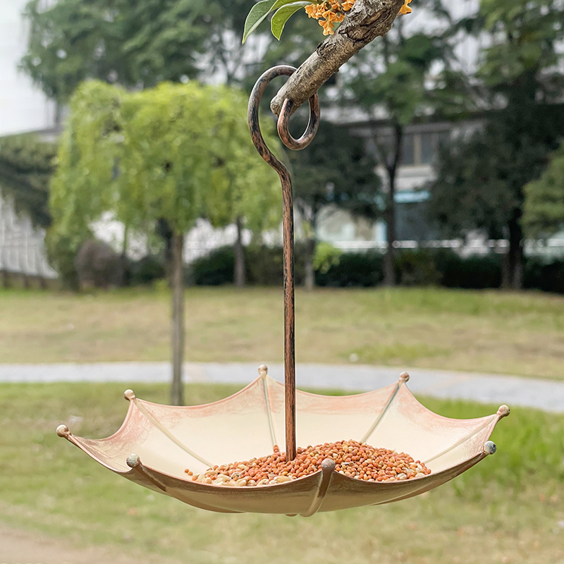 ถาดให้อาหารนกทรงร่มโบราณสีบรอน - Smart Garden Umbrella บทวิจารณ์และราคา