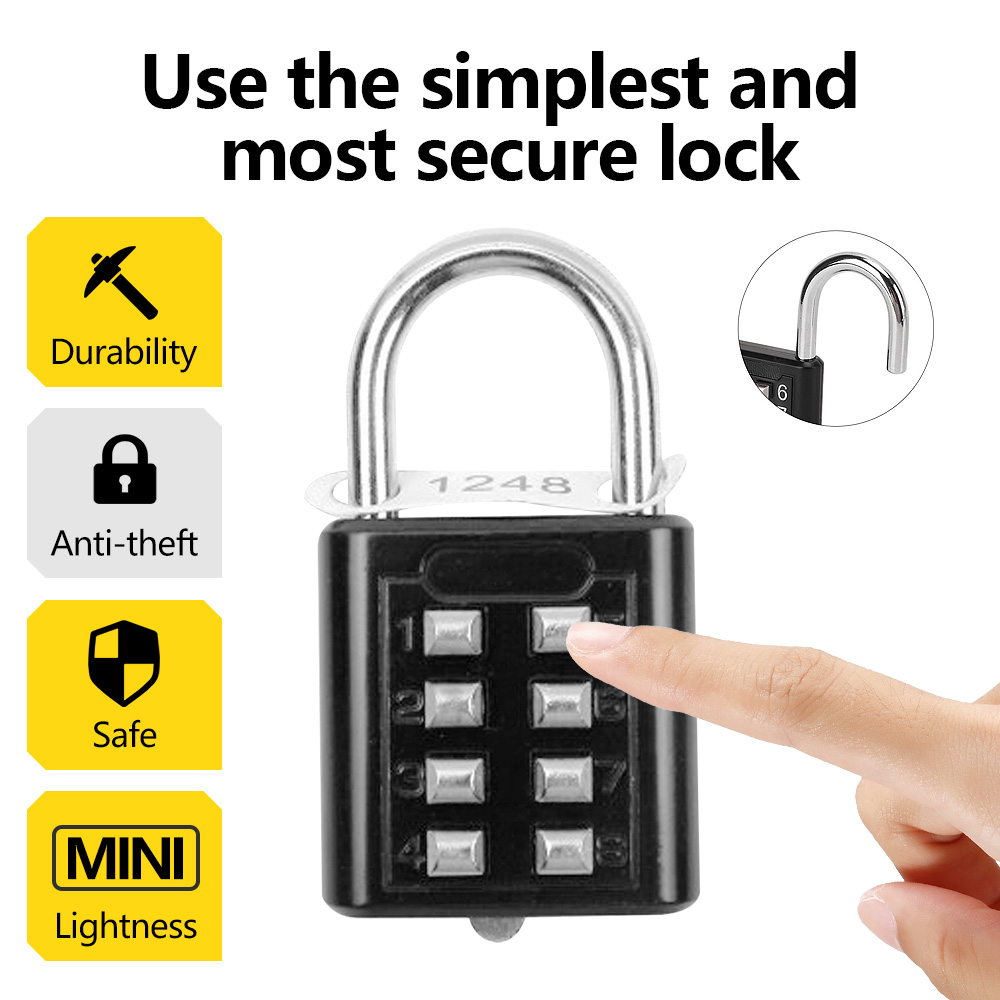 กุญแจล็อคกันน้ำ8หลักรหัสแบบสุ่ - Smart Garden Gate Lock บทวิจารณ์และราคา