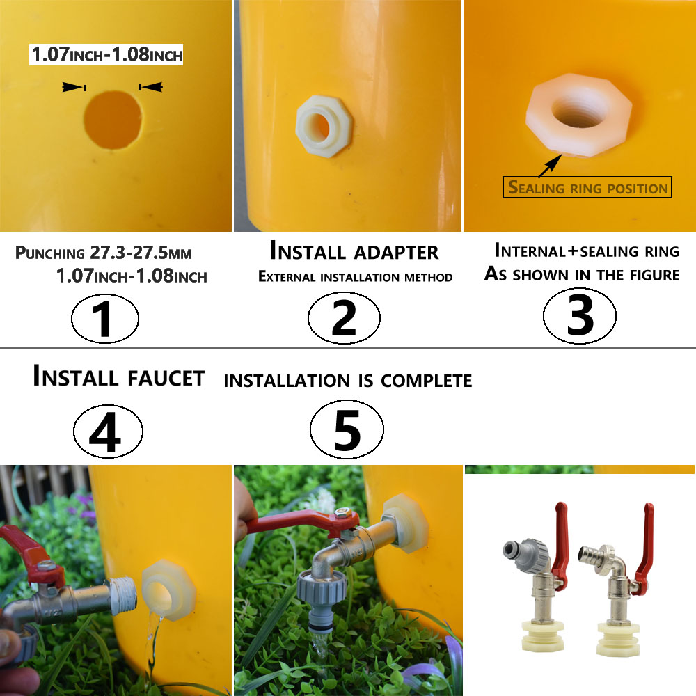 ถัง IBC TAP ADAPTER หัวนม S60X - Smart Garden Hub บทวิจารณ์และราคา
