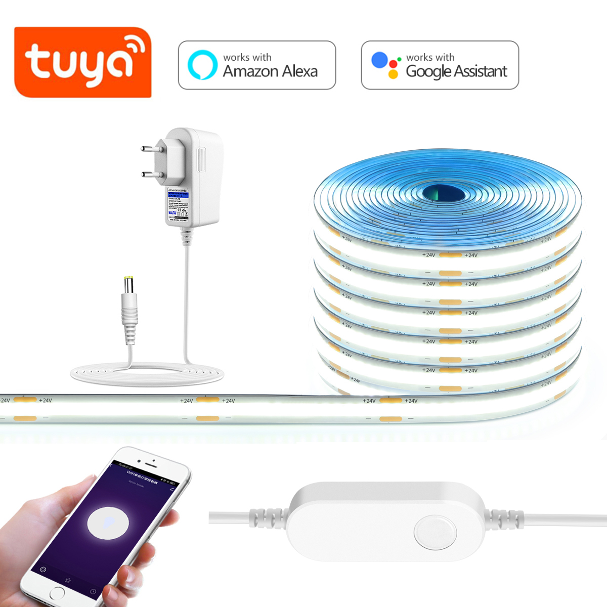 3M 5M 10M 24V COB LED Strip Li - Smart Led Garden บทวิจารณ์และราคา