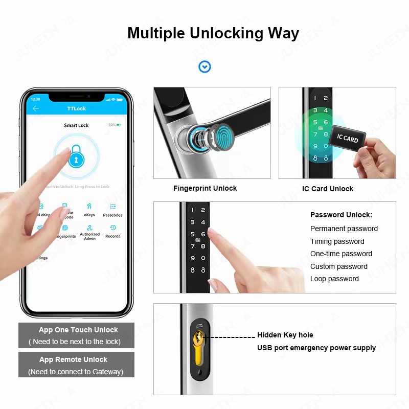 แอป ttlock ตัวล็อคประตูอลูมิเน - Smart Garden Gate Lock บทวิจารณ์และราคา
